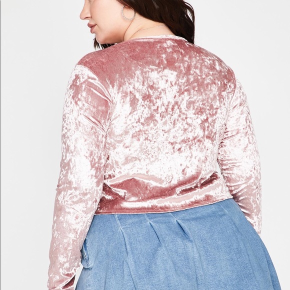 NWT SIZE 2X Dolls Kill Velvet Tie Top! - Picture 3 of 4